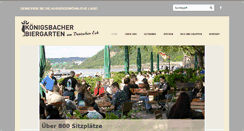 Desktop Screenshot of koenigsbacher-biergarten.de