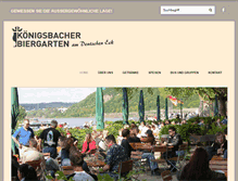 Tablet Screenshot of koenigsbacher-biergarten.de